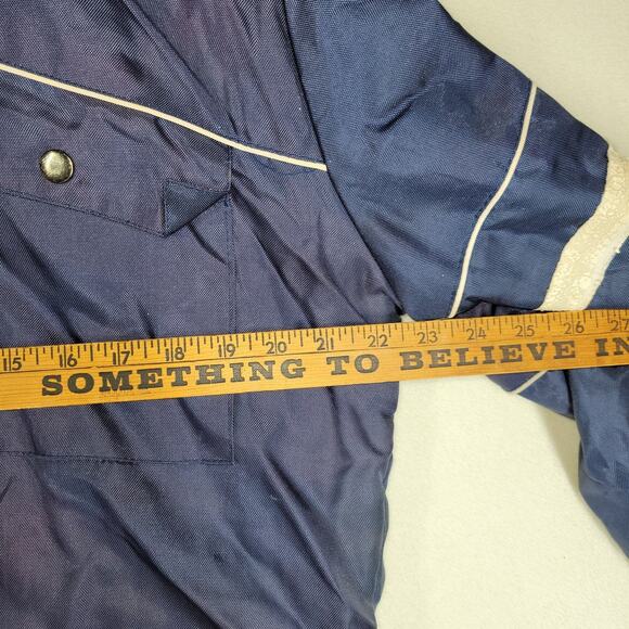 Vintage Guys Actionwear Coveralls S Mens Blue Insulated Workwear Y2k Grunge Fall - Picture 5 of 16